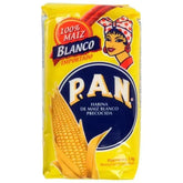Harina PAN Pre-Cooked White Maize Meal - 1kg  Adomoo